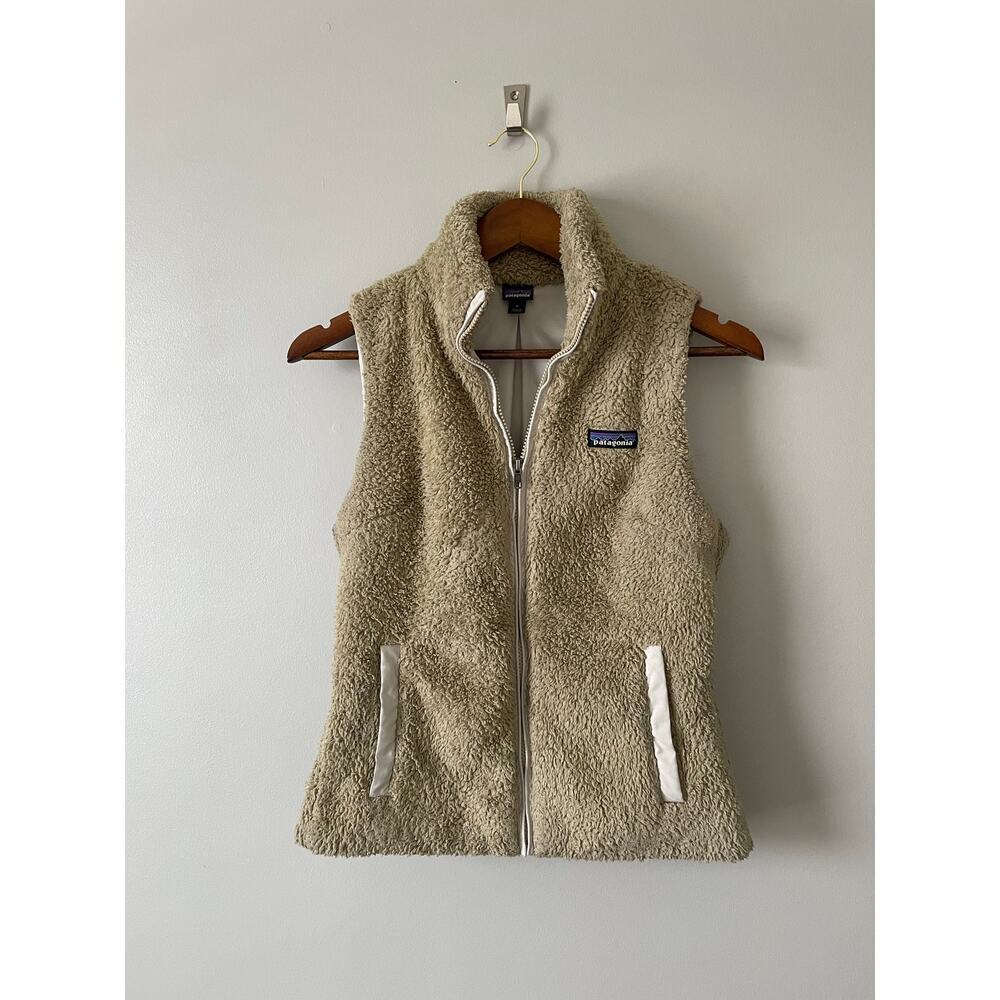 Patagonia Women's Los Gatos Fleece Vest Tan Cream size S - Picture 4 of 13